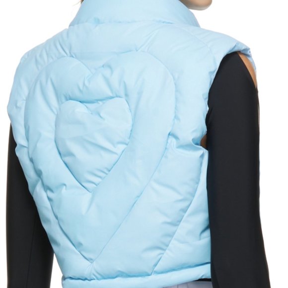 ISO: NOT FOR SALE; Marshall Columbia Blue Puffer Heart Vest XS - Picture 1 of 2